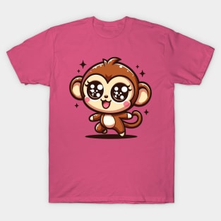 Mischievous Kawaii Monkey T-Shirt